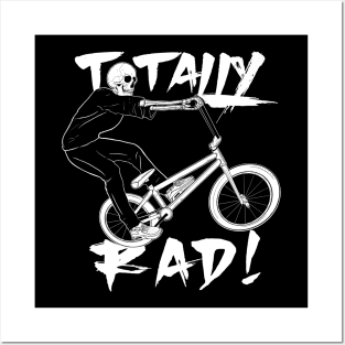 Totally Rad! Skeleton Riding BMX Posters and Art